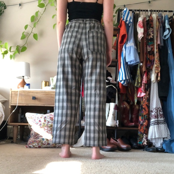 High waist plaid pants - Picture 2 of 2